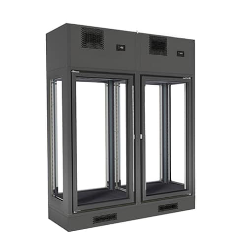 Fagor FWC-2302-2CB Dual Zone Wine Cellar, 2 Doors, 126 Bottles, Black Finish